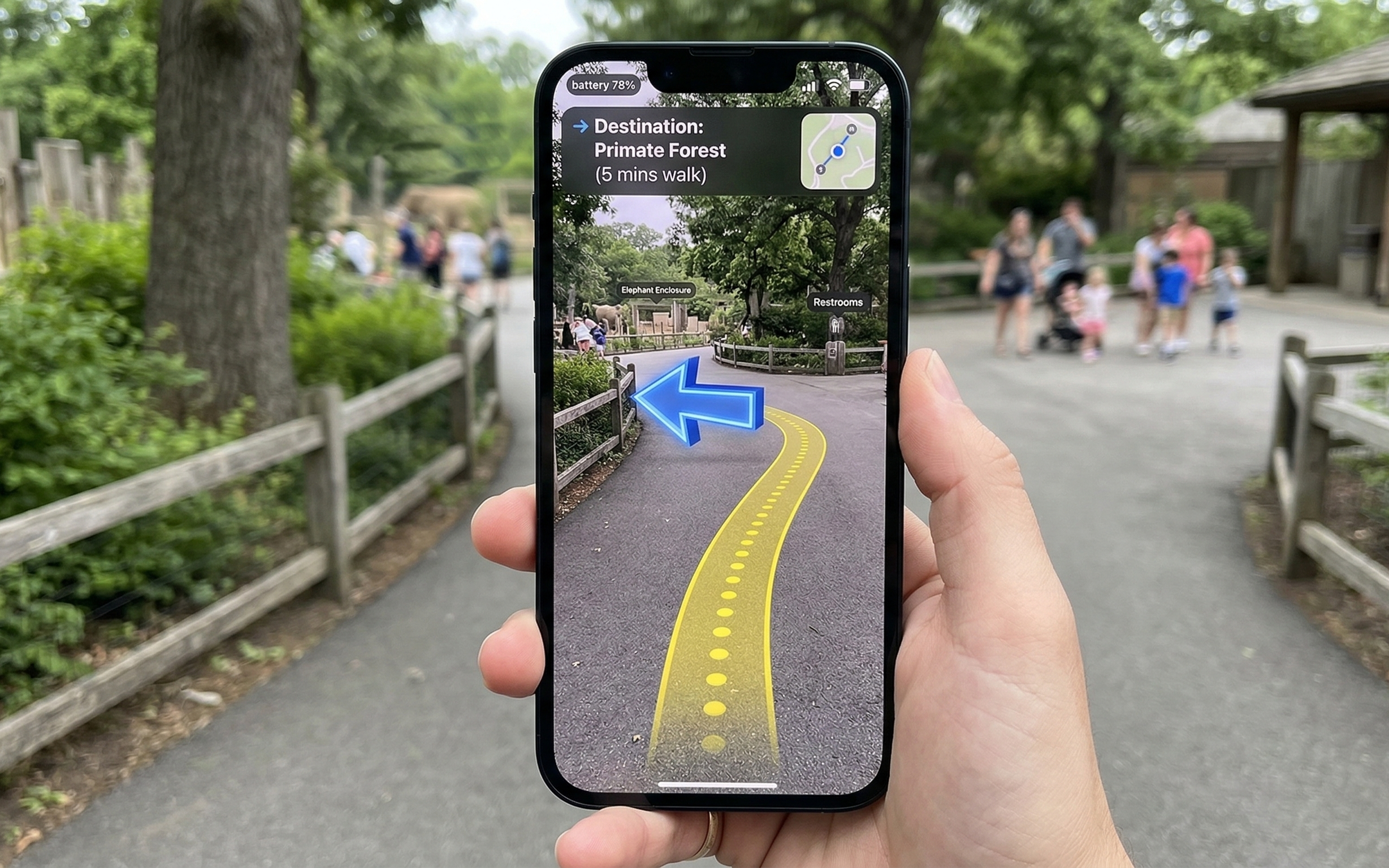 AR navigation example
