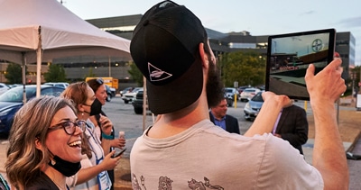 Location-based AR points of interest tour experience
