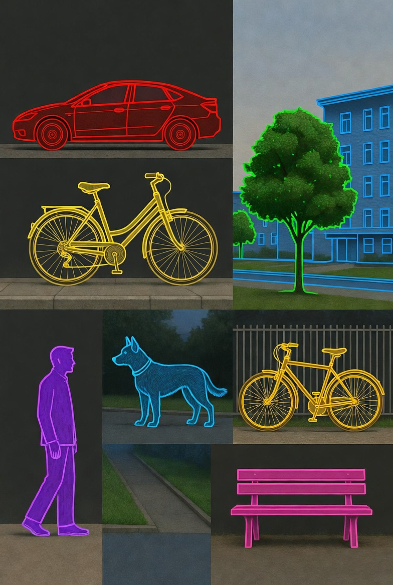 Computer vision object segmentation